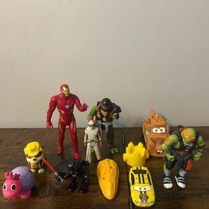 Lot of Toys (Teenage Mutant Ninja Turtles, Superheroes, Cars, Fast Food, Etc.)